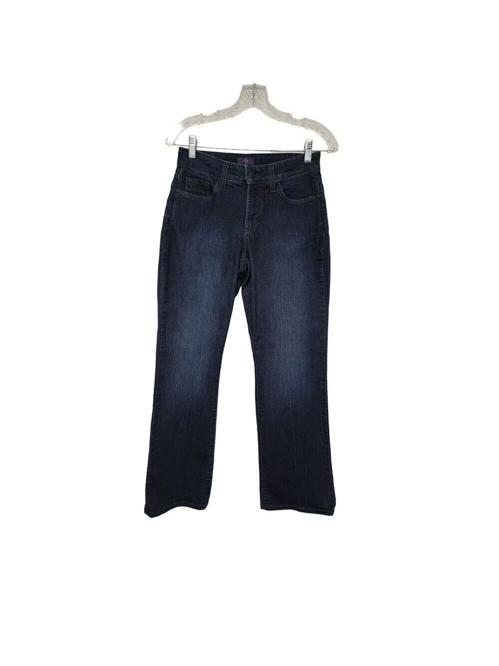 Not Your Daughters Jeans NYDJ Womens Size 4P Bootcut Dark Wash Lift Tuck